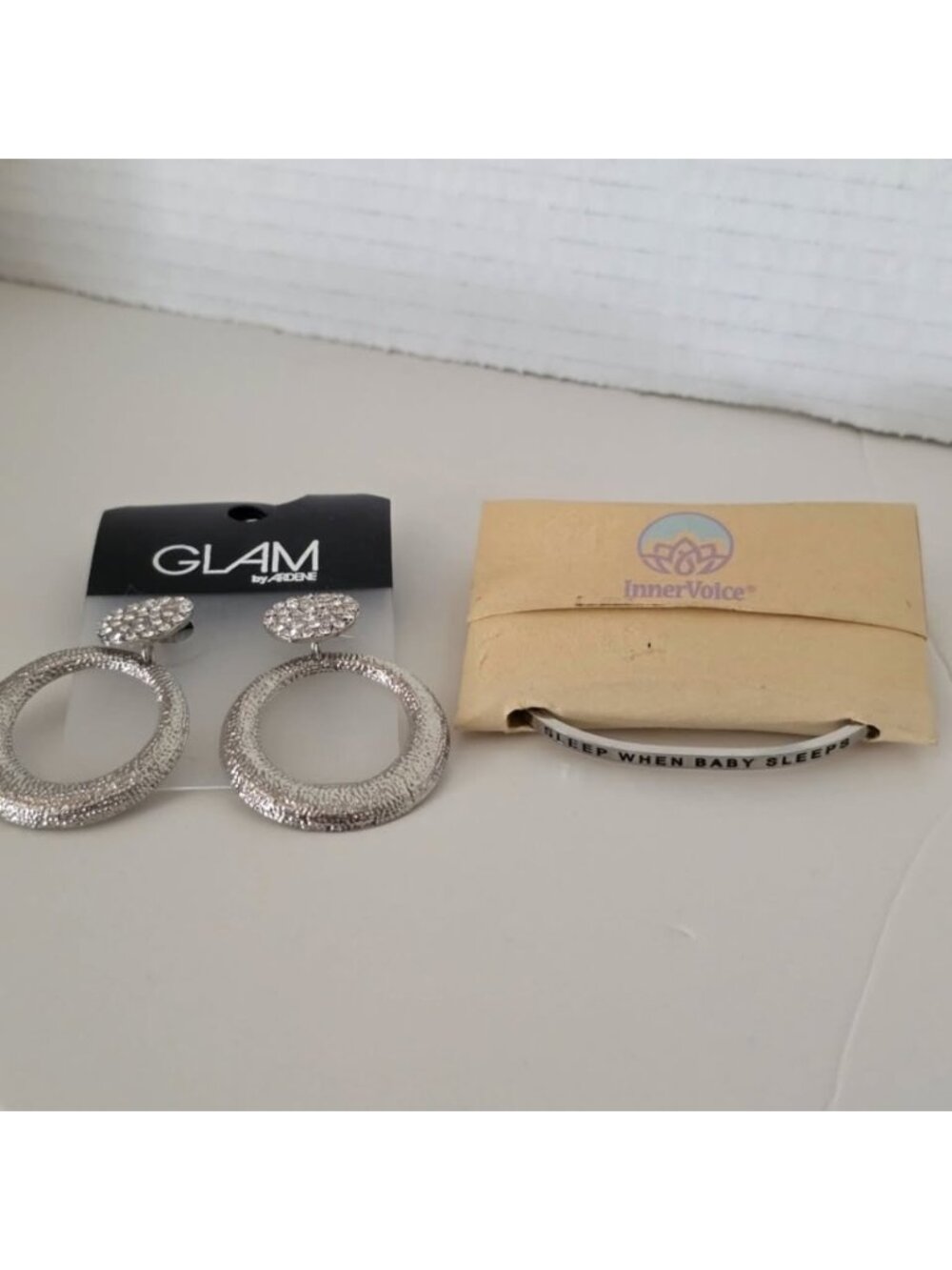 Bracelet & Earings Silver Tone